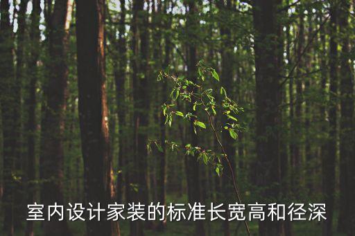 室內(nèi)設(shè)計(jì)家裝的標(biāo)準(zhǔn)長(zhǎng)寬高和徑深