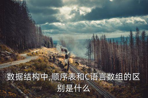 數(shù)據(jù)結構中,順序表和C語言數(shù)組的區(qū)別是什么