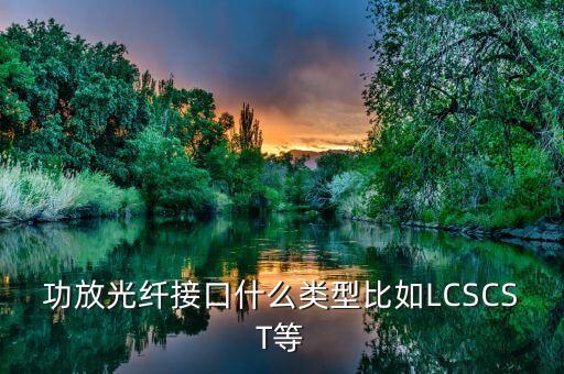 功放光纖接口什么類型比如LCSCST等