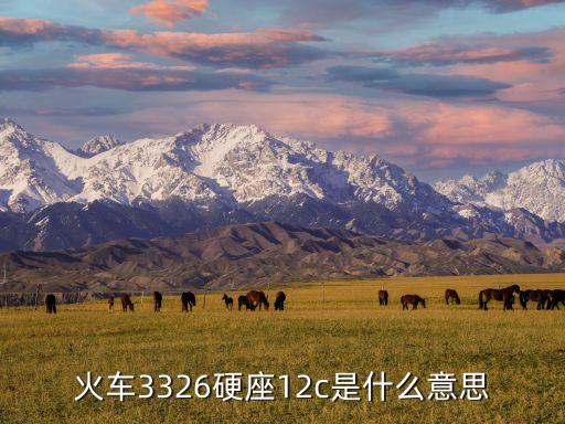 火車(chē)3326硬座12c是什么意思