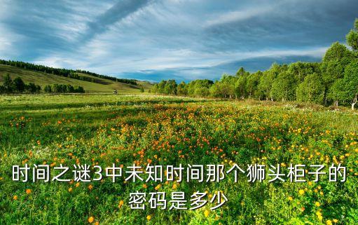 時(shí)間之謎3中未知時(shí)間那個(gè)獅頭柜子的密碼是多少