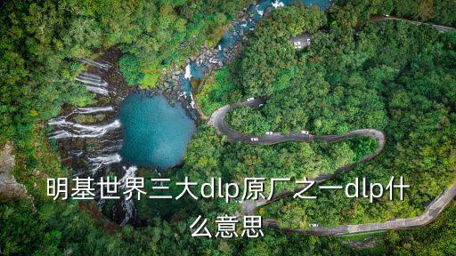 明基世界三大dlp原廠之一dlp什么意思
