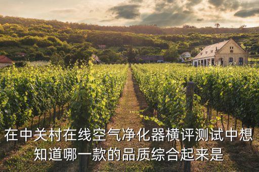 在中關(guān)村在線空氣凈化器橫評(píng)測(cè)試中想知道哪一款的品質(zhì)綜合起來是