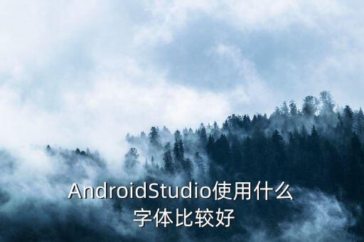 AndroidStudio使用什么 字體比較好