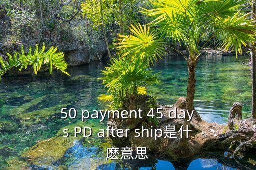 50 payment 45 days PD after ship是什麼意思