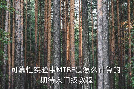 可靠性實(shí)驗(yàn)中MTBF是怎么計算的 期待入門級教程