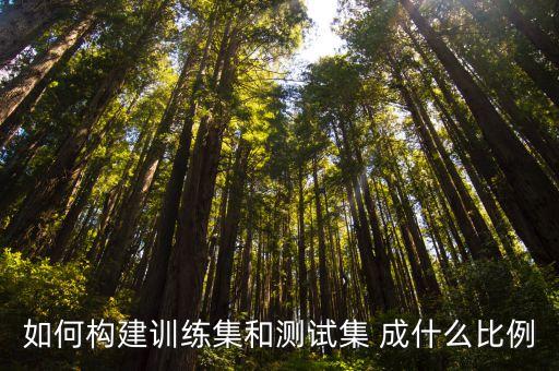 如何構(gòu)建訓(xùn)練集和測試集 成什么比例