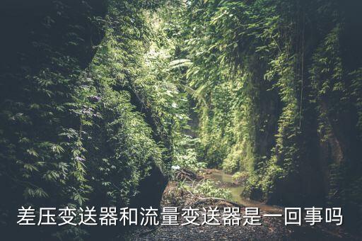 差壓變送器和流量變送器是一回事嗎