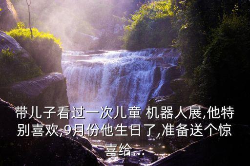 帶兒子看過一次兒童 機(jī)器人展,他特別喜歡,9月份他生日了,準(zhǔn)備送個(gè)驚喜給...
