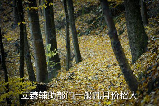 立臻輔助部門一般幾月份招人