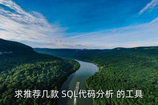 求推薦幾款 SQL代碼分析 的工具