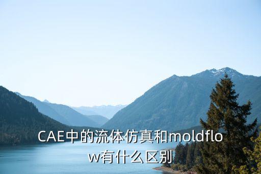 CAE中的流體仿真和moldflow有什么區(qū)別