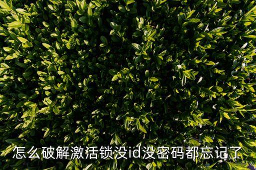 激活鎖，icloud激活鎖開啟什么意思
