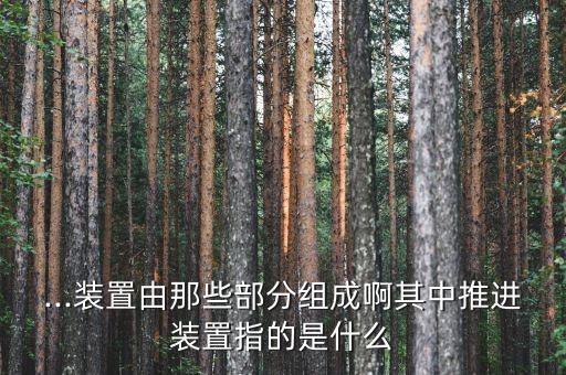 ...裝置由那些部分組成啊其中推進(jìn)裝置指的是什么