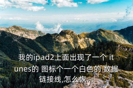 我的ipad2上面出現(xiàn)了一個(gè) itunes的 圖標(biāo)個(gè)一個(gè)白色的 數(shù)據(jù)鏈接線,怎么恢...