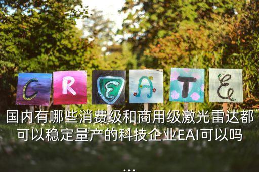 國內(nèi)有哪些消費(fèi)級和商用級激光雷達(dá)都可以穩(wěn)定量產(chǎn)的科技企業(yè)EAI可以嗎...