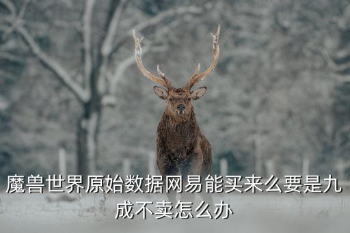 魔獸世界原始數(shù)據(jù)網(wǎng)易能買來么要是九成不賣怎么辦