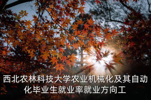 西北農(nóng)林科技大學(xué)農(nóng)業(yè)機(jī)械化及其自動(dòng)化畢業(yè)生就業(yè)率就業(yè)方向工