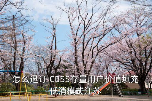 怎么退訂 CBSS存量用戶價(jià)值填充低消模式江蘇