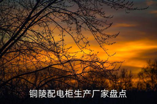 銅陵配電柜生產(chǎn)廠家盤點(diǎn)