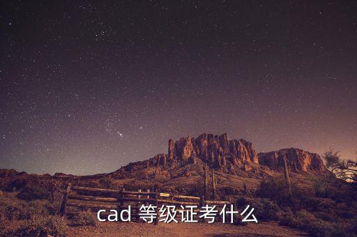 cad 等級證考什么