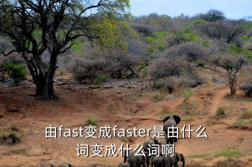 由fast變成faster是由什么詞變成什么詞啊