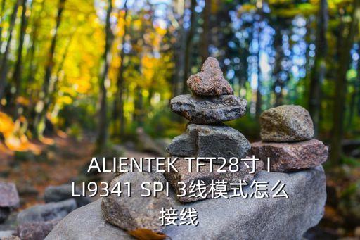 ALIENTEK TFT28寸 ILI9341 SPI 3線模式怎么接線