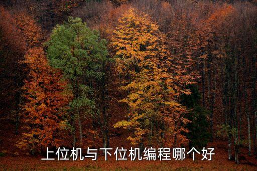上位機(jī)與下位機(jī)編程哪個(gè)好