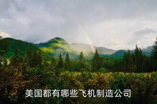 美國都有哪些飛機制造公司