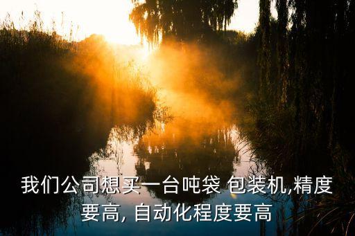 我們公司想買一臺(tái)噸袋 包裝機(jī),精度要高, 自動(dòng)化程度要高