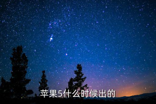 蘋果5上市時(shí)間，蘋果5什么時(shí)候上市的