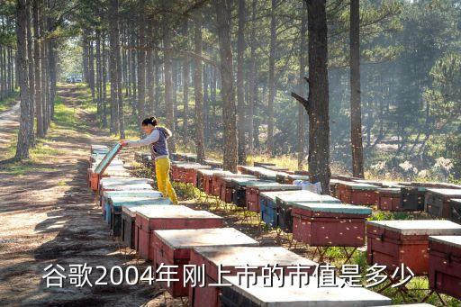 谷歌2004年剛上市的市值是多少
