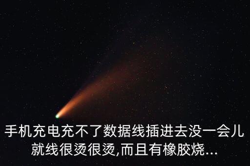 手機(jī)充電充不了數(shù)據(jù)線插進(jìn)去沒一會(huì)兒就線很燙很燙,而且有橡膠燒...