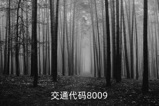 8009，交通代碼8009