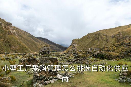 小型工廠采購(gòu)管理怎么挑選自動(dòng)化供應(yīng)商