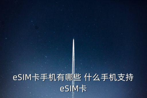 eSIM卡手機(jī)有哪些 什么手機(jī)支持eSIM卡