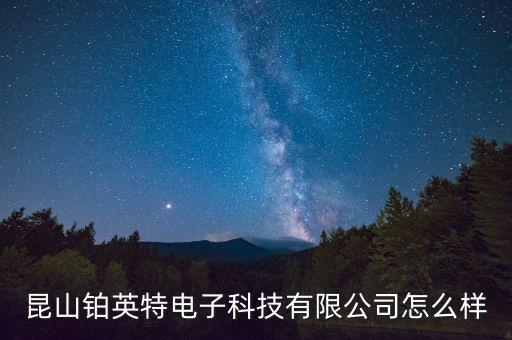 昆山鉑英特電子科技有限公司怎么樣