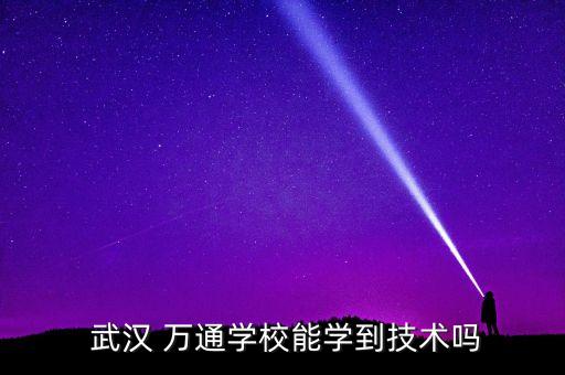  武漢 萬通學校能學到技術嗎