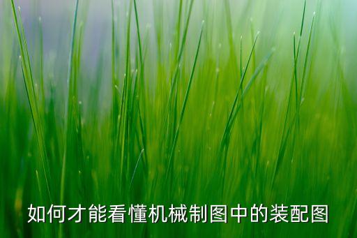 如何才能看懂機(jī)械制圖中的裝配圖