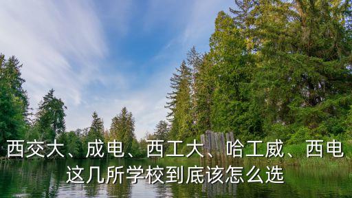 西交大、成電、西工大、哈工威、西電這幾所學(xué)校到底該怎么選