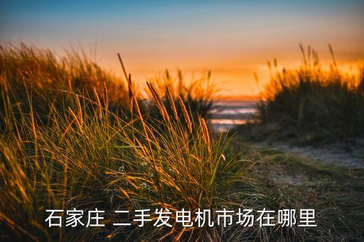 石家莊 二手發(fā)電機市場在哪里
