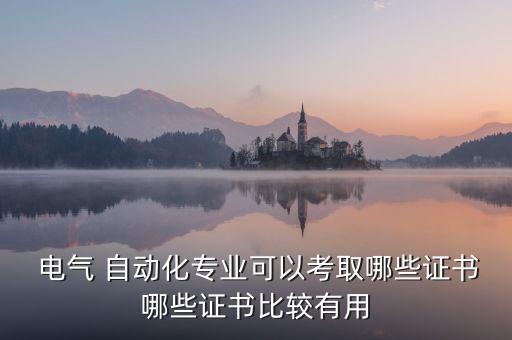  電氣 自動(dòng)化專業(yè)可以考取哪些證書哪些證書比較有用