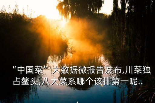“中國(guó)菜”大數(shù)據(jù)微報(bào)告發(fā)布,川菜獨(dú)占鰲頭,八大菜系哪個(gè)該排第一呢...