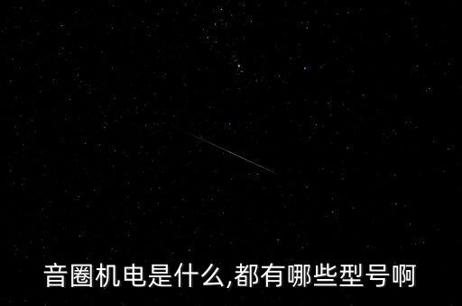 音圈機(jī)電是什么,都有哪些型號(hào)啊