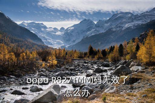 oppo R827TMMI碼無效了怎么辦