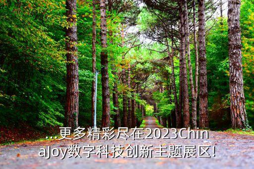 ...更多精彩盡在2023ChinaJoy數(shù)字科技創(chuàng)新主題展區(qū)!