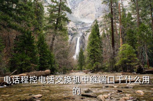 電話程控電話交換機(jī)中繼端口干什么用的