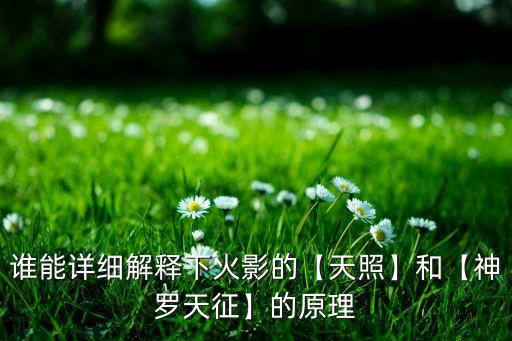 誰能詳細(xì)解釋下火影的【天照】和【神羅天征】的原理