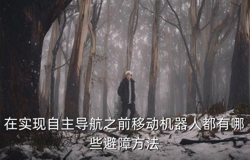 在實(shí)現(xiàn)自主導(dǎo)航之前移動機(jī)器人都有哪些避障方法