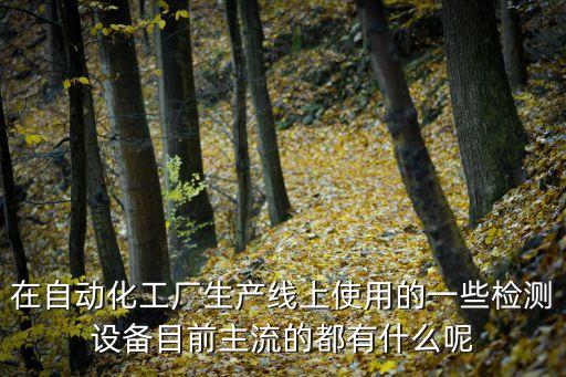 在自動化工廠生產(chǎn)線上使用的一些檢測設(shè)備目前主流的都有什么呢